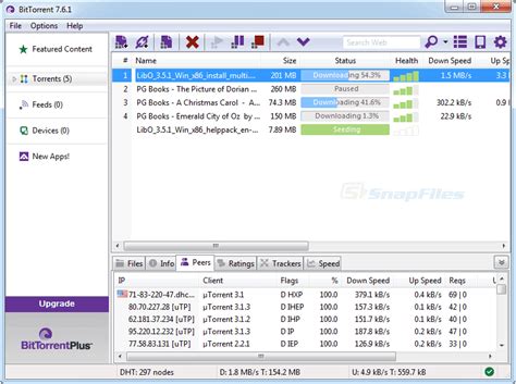 Jan 30, 2024 · Download BitTorrent 7.11.0 build 47007 / 44.0.1.3 Beta (Project Maelstrom) - The first of its kind, this Torrent client lets you download items using a peer-to-peer connection, subscribe to RSS ... 